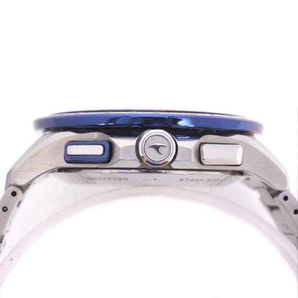 CASIO OCW-G1200-1AJF GPS Oceanus Watches blue/black titanium Solar Powered. - Picture 5 of 8